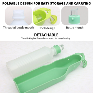 Taza de agua portátil para mascotas, botella de agua plegable para perro, alimentador de agua potable para perro al aire libre, venta al por mayor de fábrica - Product Image 4