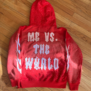 Sudadera con Capucha Extra Grande de Diseño Personalizado, Estilo Urbano Otoñal, 100% Algodón, 500GSM, Ecológica, con Pedrería, Vintage, Deslavada al Ácido - Product Image 4