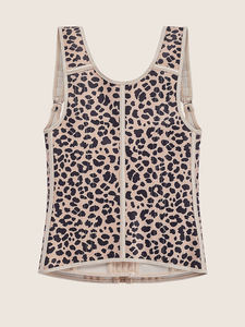 Vest-style <b>Corset</b> Knitted <b>Latex</b> Waist Trainer with Breathable Eco-friendly Fabric Zipper Design for Women Sizes XS-3XL - Product Image 4