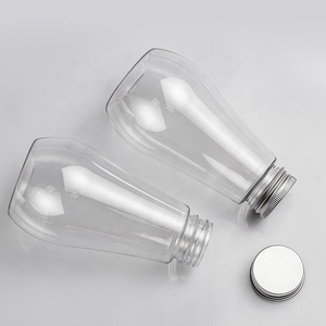 Phổ biến 400ml Pet tùy chỉnh nhãn rỗng nhựa nước trái cây bao bì chai với nắp cho doanh nghiệp - Product Image 3