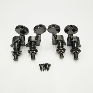 Clavijas de Afinación de Metal Negro para <span class=keywords><strong>Ukelele</strong></span>, Totalmente Selladas, con Engranaje Cerrado, para <span class=keywords><strong>Ukelele</strong></span> de 4 Cuerdas, Piezas de Repuesto, Venta al Por Mayor - Product Image 1