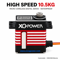 Servomoteur numérique micro sans noyau 7 kg XQ-S2007D, engrenage en acier inoxydable, aluminium, étanche, haute vitesse, pièces pour hélicoptère RC 6V-8.4V