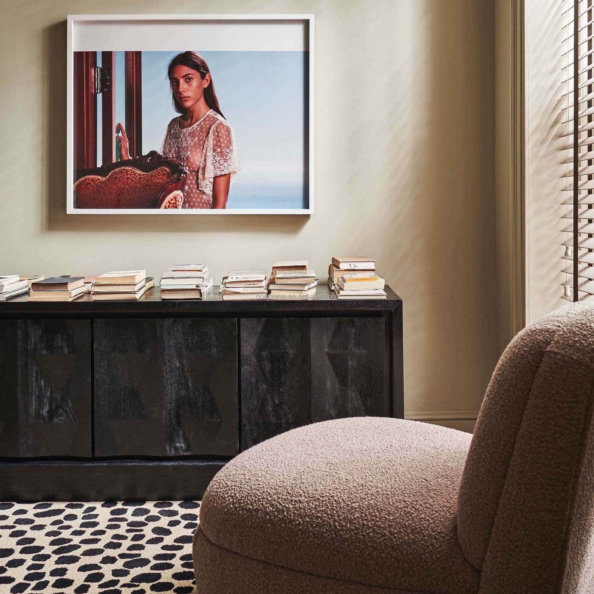 Morden Style Dresser Closet with 6 wooden Solid wood Drawers Bedroom Storage Cabinet with Drawers