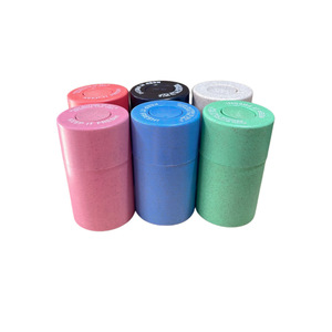 Custom Reusable Eco-friendly Colorful Wheat Straw Jars Airtight Food Grade PP Herb Gummy Supplement Storage UV Resistant Jar - Product Image 2