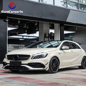 Conjunto de piezas de carrocería de coche antiguo, pieza de carrocería, parachoques delantero y trasero, <span class=keywords><strong>2013</strong></span>-2018y W176, mejora a nuevo A45 - Product Image 1