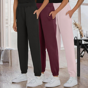 Pantalon de jogging pour femme, taille élastique, poches latérales, longueur intégrale, décontracté, pour la course à pied, le yoga, pantalon de survêtement - Product Image 3