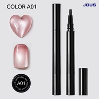 JOUS – Stylo de vernis à ongles gel 3-en-1 en une seule étape, 3 ml, sans base ni top coat, séchage rapide, gel soak-off pour salon et DIY