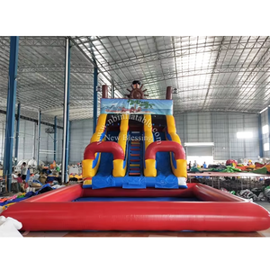 สไลเดอร์น้ำเป่าลมธีมโจรสลัดแบบกำหนดเองพร้อมสระว่ายน้ำ แอดเวนเจอร์ แกลลีย์ 20240601 สไลเดอร์น้ำเป่าลมเชิงพาณิชย์แบบกำหนดเอง - Product Image 1