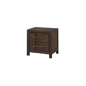 DB Modern Style 2-<b>Drawer</b> Nightstand Solid <b>Walnut</b> Wood Luxury Antique Design for Bedroom Home Furniture for Apartments - Product Image 4