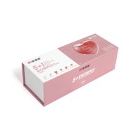 Pack de Nutrition Quotidienne Rose Luxe avec Motif Cœur – Coffret Cadeau Santé Premium en Gros