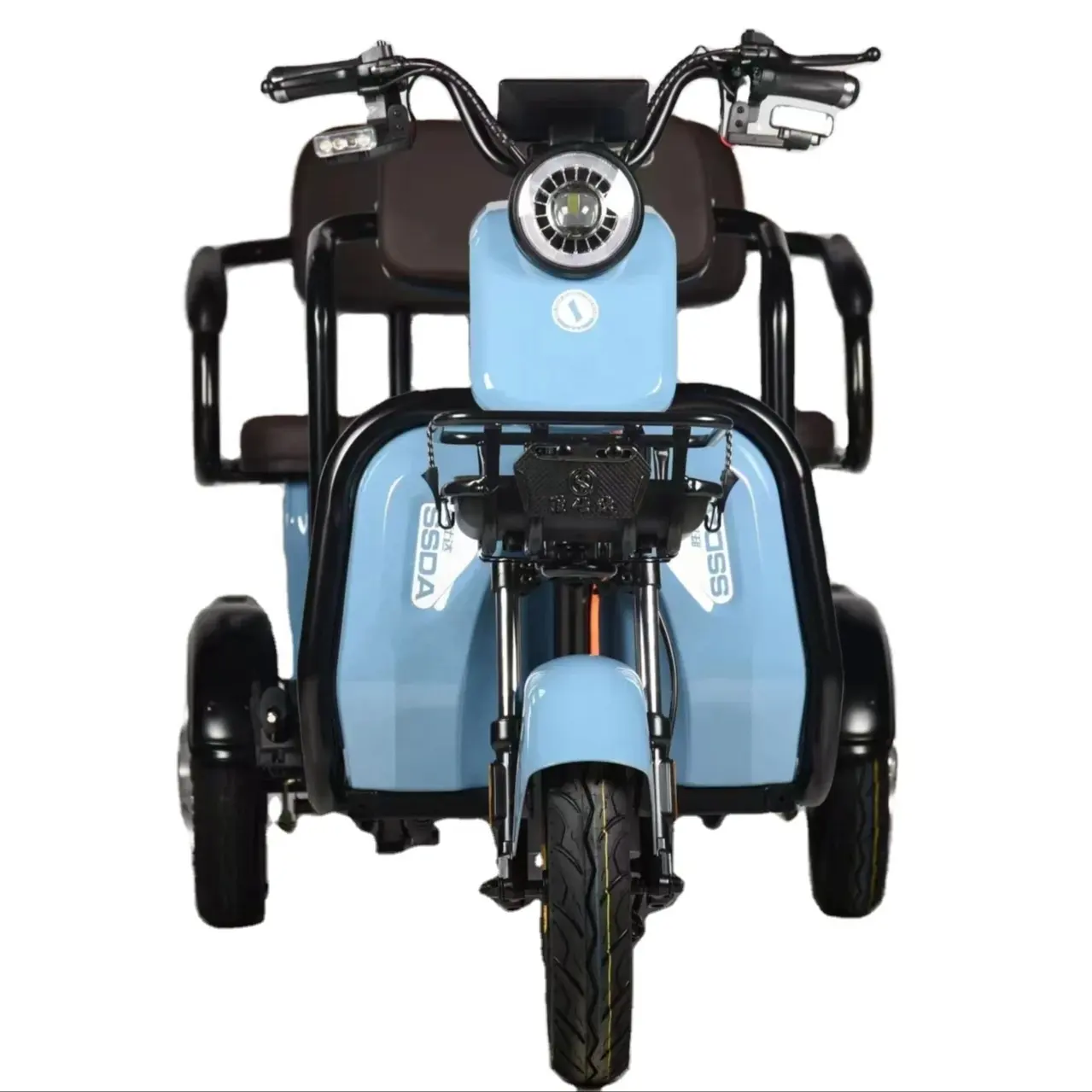 Yüksek kaliteli elektrikli üç tekerlekli bisiklet 3 tekerlekli elektrikli motosiklet LED ekran hareketlilik Scooter 3 tekerlekli elektrikli motosiklet açık