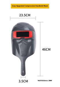 PP helm las hitam, masker pelindung tebal untuk perlengkapan solder mata alat las esensial - Product Image 6