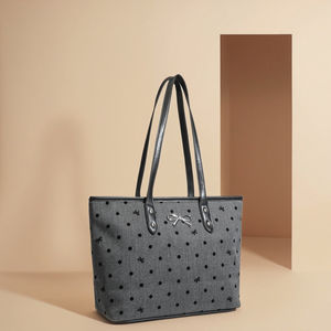 2025 מעצב יוקרה גבירותיי תיק מותג מפורסם שם המותג מזדמנים tote לוגו zipper סגירת פוליאסטר רירית צבעים עמיד שרשראות - Product Image 2