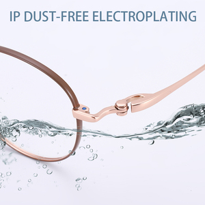 <span class=keywords><strong>Montature</strong></span> per <span class=keywords><strong>Occhiali</strong></span> Universali di Alta Qualità in Titanio Puro, Design Classico Rotondo a Cerchio Completo per Uomo e Donna - Product Image 3