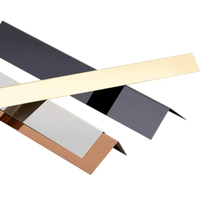 Nouveaux profils de carreaux décoratifs en acier inoxydable de couleur T channel - Product Image 6