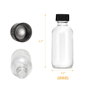 Bottiglie in Vetro per Shot da 60ml (2 oz) con Tappi, Grado Alimentare, Mini Bottiglie da Viaggio Essenziali, Adatte per Succhi Fai-da-Te - Product Image 3