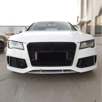 Conjunto de Parachoques Delantero para Auto A7 S7 C7 C7.5, Estilo RS7 4G, Kits de Carrocería con Rejilla de Panal para Audi A7 S7 C7 C7.5 2009-2018