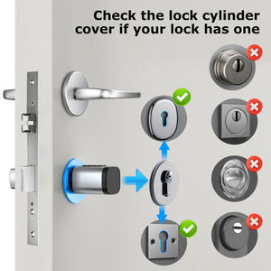 Tlock אפליקציה מנעול חכם עובד גליל עם אלקזה כרטיס טביעת אצבע בית כרטיס אצבע מפתח אלקטרוני - Product Image 6