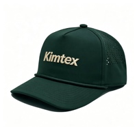Casquette de baseball en polyester respirante, ajustable, découpée au laser, personnalisée en gros par l'usine, pour promotion