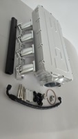Kit de collecteur d'admission en aluminium billet avec bride de boîtier de papillon Bosch 82 mm pour Mercedes M113 V8 W210 W202 W220