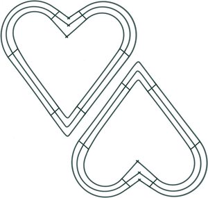 थोक दौर धातु पुष्पांजलि फ्रेम अंगूठी 12 इंच दिल के आकार धातु पुष्पांजलि फ्रेम शादी के लिए क्रिसमस की सजावट - Product Image 5