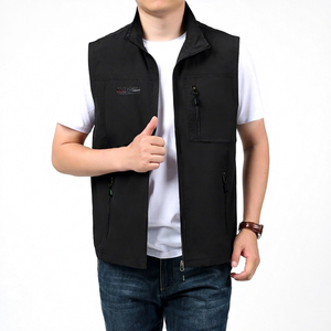 Chaleco Multibolsillos de Algodón Personalizado para Hombre, para Trabajo, Caza, Pesca, Senderismo al Aire Libre, Reversible - Product Image 1