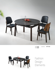 <span class=keywords><strong>Set</strong></span> Tavolo da Pranzo Moderno Estensibile per <span class=keywords><strong>3</strong></span>-6 Persone, Tavolo Rotondo per Ristorante - Product Image 2