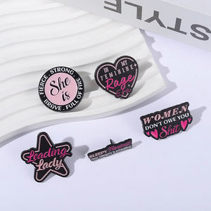 Benim kadınsı öfke çağında kadın bağımsız tırnak emaye Pin o şiddetli güçlü cesur yangın Metal broş yaka rozeti dolu - Product Image 2