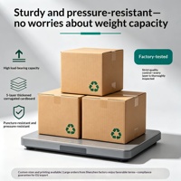 Emballage en carton ondulé de type BC, fabriqué en Chine, conforme à la norme PPWR européenne, avec contenu recyclé, testé pour les métaux lourds, certifié