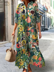 Bata de dormir unisex más vendida 2026, estilo étnico de playa con estampado a mano, para primavera y uso diario - Product Image 4