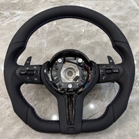 Volant sport perforé en cuir noir pour BMW E90 X1 X5 X6 M3 M5 F10 F20 F22 F23 F30 avec palettes de changement de vitesse - Vente en gros