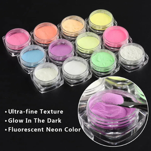 Neon Glow in the Dark Powder Factory Ventes directes pour les cosmétiques Nail Art Face Painting Factory Luminous for Nail Resin Art - Product Image 5
