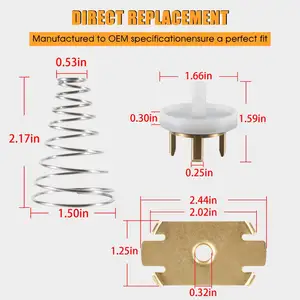 905-052 765 kiểm tra Van lắp ráp sửa chữa Kit, 3 cái thay thế phù hợp cho febco 1 "thông qua 1-1/4" Mô hình 765 Áp lực chân không bộ phận ngắt