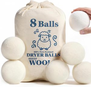 Palline per Lavatrice Ecologiche Naturali da 7cm, Riutilizzabili XL 100% Lana della Nuova Zelanda, Ammorbidenti in Feltro di Lana - Product Image 1