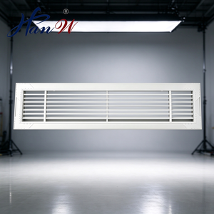 ตะแกรงอากาศแบบปรับได้สำหรับระบบ HVAC ทำจากอะลูมิเนียม ช่องลมออกเดี่ยว - Product Image 1