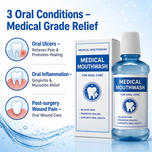 Enjuague Bucal Médico Profesional para Aliviar la Gingivitis, Eliminar el <span class=keywords><strong>Mal</strong></span> <span class=keywords><strong>Aliento</strong></span>, Tratamiento Antibacteriano para el Cuidado Bucal - Product Image 3
