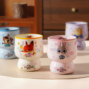 Juego de Vasos de Porcelana de 4 Piezas de Zootopia, con Diseño de <span class=keywords><strong>Judy</strong></span> y <span class=keywords><strong>Nick</strong></span>, Apilables, 330 ml, Aptos para Lavavajillas y Microondas - Product Image 3