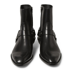 Stivali Chelsea Alti in Pelle da <span class=keywords><strong>Uomo</strong></span> MOROSO, Nuovo Stile alla Moda con Rialzo Interno per l'Inverno - Product Image 4