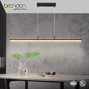 Lampadario Moderno a Sospensione Brandon a LED, Lampada Lineare a Soffitto per Isola Cucina, Struttura in Alluminio per Caffetterie e Negozi al Dettaglio - Product Image 2