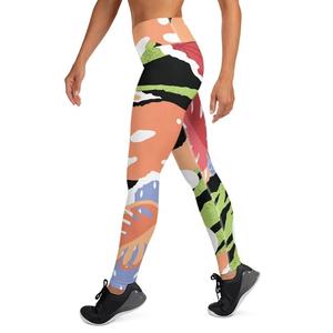 Leggings de sport/yoga imprimés pour femmes PIHA SPORTS, respirants, en polyester et élasthanne, grande taille, leggings de danse, ensemble de sublimation de haute qualité - Product Image 4