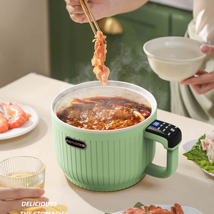 Cuiseur à <span class=keywords><strong>Riz</strong></span> Électrique Portable de 1,5 L Multifonction Hotpot Nouilles Pâtes Marmite Oeufs Poêle Soupe Ragoût Chaudière Alimentaire Vapeur - Product Image 3