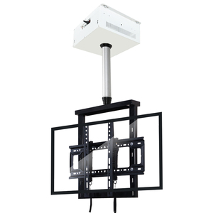 Soporte de Techo de un Solo Poste para Proyector con Control Remoto, Elevador de Proyector de Aleación de Aluminio con Cable Oculto Personalizado, Pantalla de 50 Pulgadas, Recorrido de 1-8m - Product Image 3