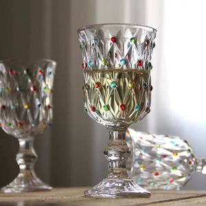 Verres à <span class=keywords><strong>vin</strong></span> vintage, gobelets en cristal transparent, verres à <span class=keywords><strong>eau</strong></span> réutilisables pour réceptions de mariage, grands événements <span class=keywords><strong>et</strong></span> fêtes - Product Image 4