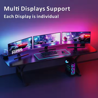 Bande lumineuse LED USB intelligente 5050RGB IP65 avec télécommande, rétroéclairage de jeu, synchronisation musicale, lumière d'ambiance pour TV/PC