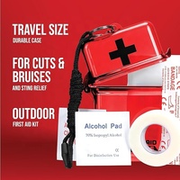Boîte de premiers soins d'urgence étanche Kit de fournitures médicales Portable LOGO personnalisé Mini trousse de premiers soins pour la maison en plein air