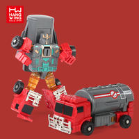 Juguete de Coche Transformable de Robots de Combate contra Incendios para Niños, Modelo de Vehículo de Juguete Fundido a Presión