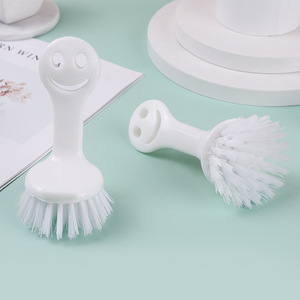 Cepillo de Limpieza para Cocina con Diseño de Cara Sonriente, Cerdas de Nylon, para Fregadero, Ollas y Estufas - Product Image 1