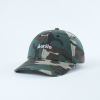 Yukaihe Fabrikant Camo Low Profile Custom Geborduurde Logo Pet met Katoen, Verstelbaar, Buitensport Pet voor Heren en Dames