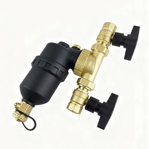 Préfiltre magnétique automatique domestique pour système de chauffage par le sol hydronique, en laiton, 12000GS, filtre de chaudière facile à nettoyer - Product Image 3