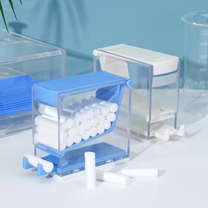 Distributeur de tampons de coton dentaire à pression pour laboratoire – Boîte de tampons buccaux - Product Image 2